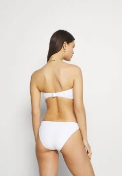 MICHAEL Michael Kors Damen DECADENT TEXTURE LOGO SIDE RING BOTTOM - Bikini-Hose - White -Michael Kors Verkäufe 44f18a96189a4a74927e5b1646602a87