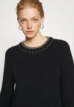 MICHAEL Michael Kors Damen CHAIN - Strickpullover - Black -Michael Kors Verkäufe 44f976fc4014401f84e39e86a683a504
