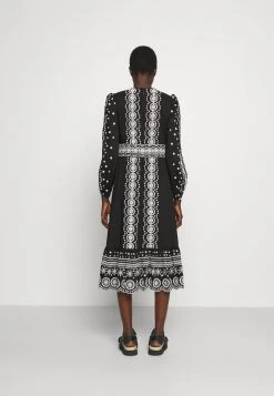 MICHAEL Michael Kors Damen EYELET MIDI - Freizeitkleid - Black -Michael Kors Verkäufe 45534a62c77b4c26b239b342da297ab1