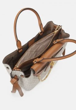 MICHAEL Michael Kors Damen HAMILTON LEGACY BELTED - Handtasche - Vanilla/acrn -Michael Kors Verkäufe 4681aebd23e347da89a26942a2ed3f14