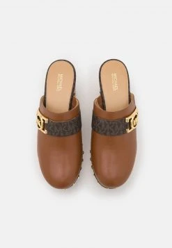 MICHAEL Michael Kors Damen APRIL - Pantolette Hoch - Luggage -Michael Kors Verkäufe 4772ebc9813e42bcbaac4b9545c18478