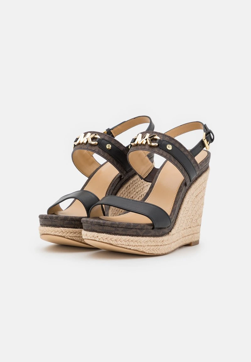 MICHAEL Michael Kors Damen FARRAH WEDGE - Plateausandalette - Brown/black 5 MICHAEL Michael Kors Damen FARRAH WEDGE - Plateausandalette - Brown/black – Bild 3
