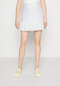 MICHAEL Michael Kors Damen PALM EYLT SKIRT - Minirock - White