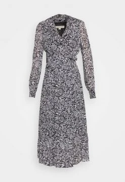 MICHAEL Michael Kors Damen BICOLOR HIPPIE WRAP - Maxikleid - Black/white -Michael Kors Verkäufe 4978848638ad4ae9a2a3c72c02e845cb