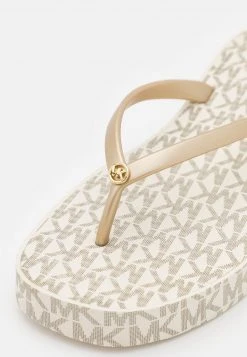 MICHAEL Michael Kors Damen LILO - Zehentrenner - Vanilla/pale Gold -Michael Kors Verkäufe 4986694665c74438b14eba9821bd49bd