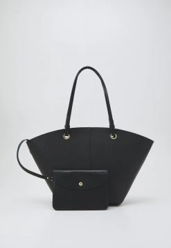 MICHAEL Michael Kors Damen IZZY FAN TOTE SET - Handtasche - Black -Michael Kors Verkäufe 4be8651bb2ac4fa2abb9a25650fcdfaf