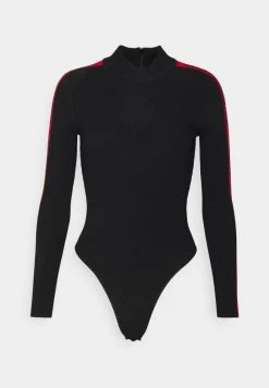 MICHAEL Michael Kors Damen TAPE BODYSUIT - Langarmshirt - Black -Michael Kors Verkäufe 4c15f0bac3a24c6ca0d4f72760f451dd