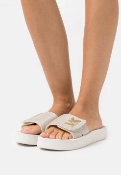MICHAEL Michael Kors Damen PLATFORM SLIDE - Pantolette Flach - Champagne