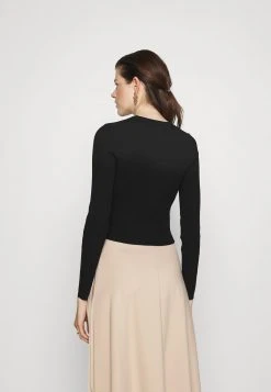 MICHAEL Michael Kors Damen TAPE CREW - Strickpullover - Black -Michael Kors Verkäufe 4cd0be054a68443fa9a702cb4979424b