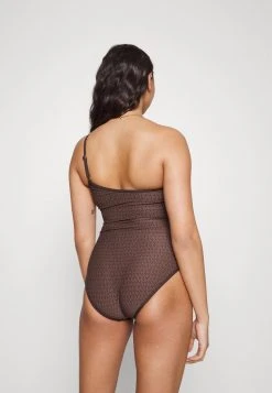 MICHAEL Michael Kors Damen SIGNATURE LOGO ONE SHOULDER ONEPIECE - Badeanzug - Chocolate 10 MICHAEL Michael Kors Damen SIGNATURE LOGO ONE SHOULDER ONEPIECE - Badeanzug - Chocolate -Michael Kors Verkäufe 4df37681a92e463b818008f461476ac5