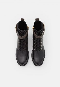 MICHAEL Michael Kors Damen STARK BOOTIE - Schnürstiefelette - Black/brown -Michael Kors Verkäufe 4e9f6c1c6cd84ba0b0f0ff74c9283cbf