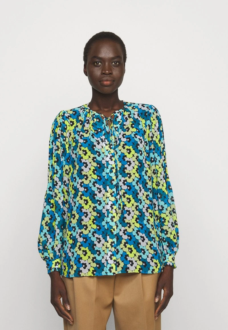 MICHAEL Michael Kors Damen FLORAL TIE - Bluse - Limeade 3 MICHAEL Michael Kors Damen FLORAL TIE - Bluse - Limeade