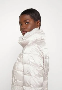 MICHAEL Michael Kors Damen DETACHABLE COLLAR BELTED PACKABLE COAT - Daunenjacke - Aluminium -Michael Kors Verkäufe 546f7b34363c4fbb880b04f74762027c