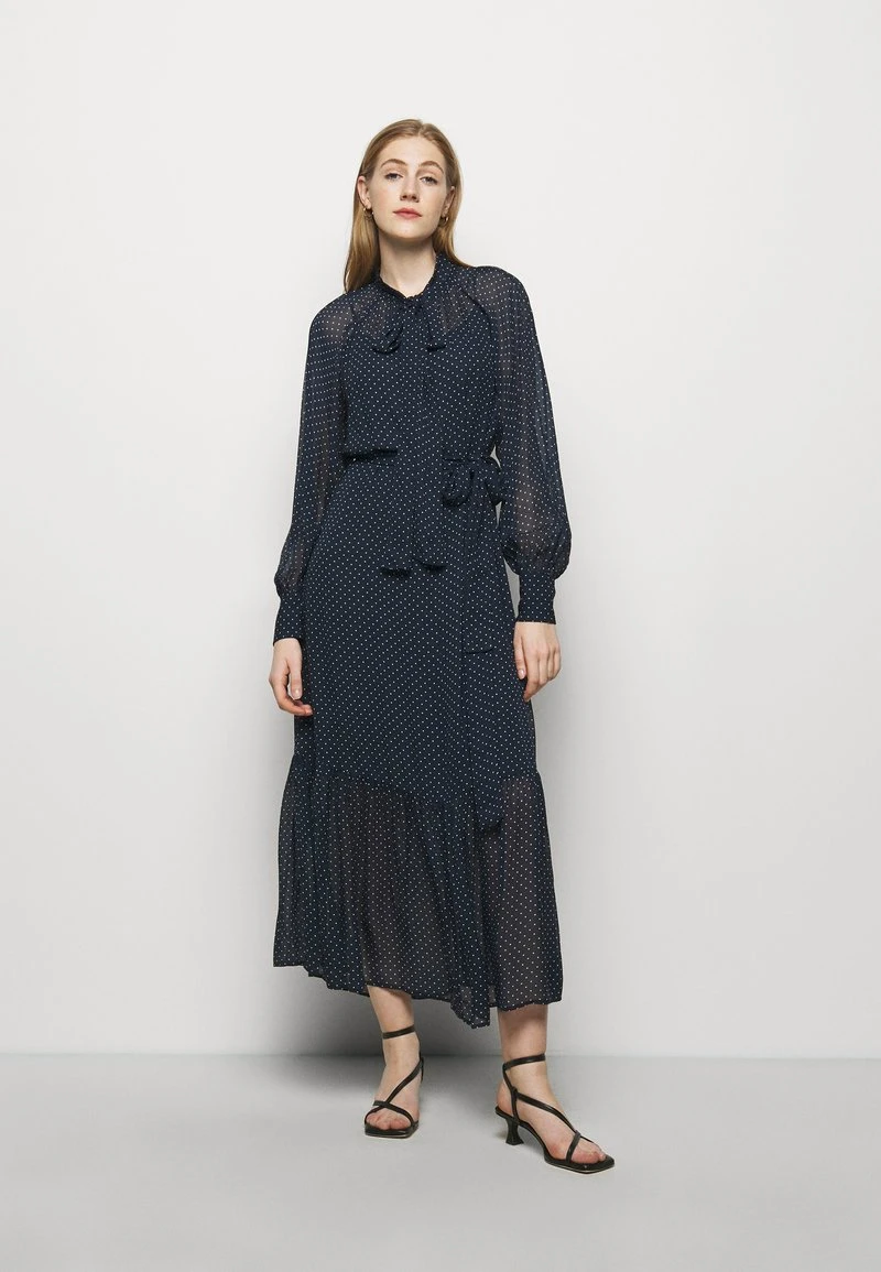 MICHAEL Michael Kors Damen PERFECTION DOTS DRESS - Maxikleid - Dark Blue 3 MICHAEL Michael Kors Damen PERFECTION DOTS DRESS - Maxikleid - Dark Blue