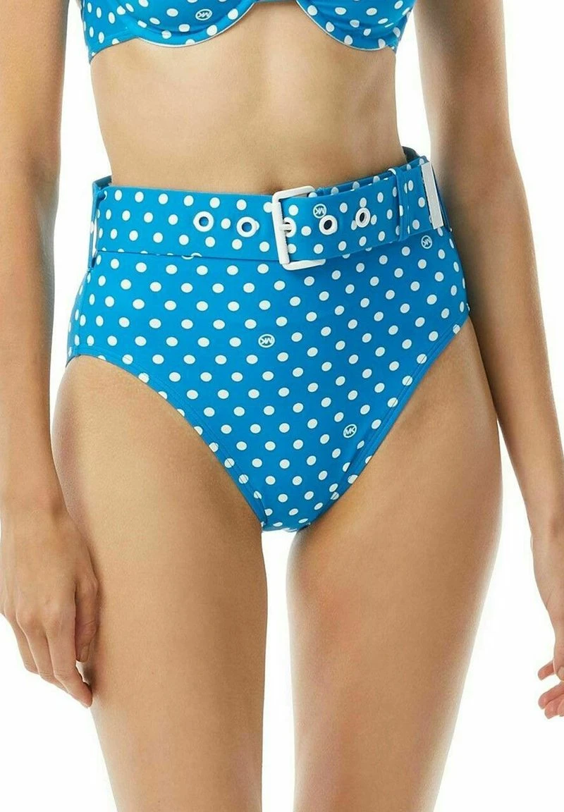 MICHAEL Michael Kors Damen DOT HIGH WAIST - Bikini-Hose - Cyan Blue 3 MICHAEL Michael Kors Damen DOT HIGH WAIST - Bikini-Hose - Cyan Blue