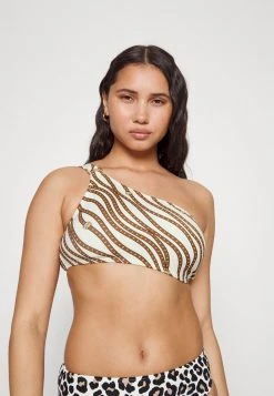 MICHAEL Michael Kors Damen DIAGONAL BELT LOGO RING ONESHOULDER - Bikini-Top - Bone -Michael Kors Verkäufe 5ab1b827254d49c2b0e16175965bc1ae