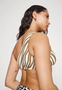 MICHAEL Michael Kors Damen DIAGONAL BELT LOGO RING ONESHOULDER - Bikini-Top - Bone -Michael Kors Verkäufe 5e02a11c5d6c4d779680bfcfeb8e6681