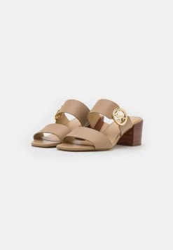 MICHAEL Michael Kors Damen SUMMER MID - Pantolette Hoch - Camel -Michael Kors Verkäufe 5e44430257bf490f92cb5e62db255368