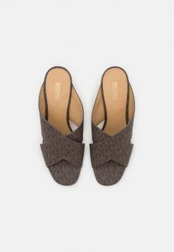 MICHAEL Michael Kors Damen PORTER MULE - Pantolette Hoch - Brown -Michael Kors Verkäufe 5e6a08152838409c820f8d2c45b723b4