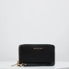 MICHAEL Michael Kors Damen JET SET FLAT CASE CROSSGRAIN - Geldbörse - Black -Michael Kors Verkäufe 60383f1e7f5d42ed8ceb54ed9b14104c