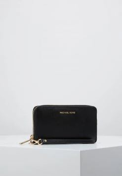 MICHAEL Michael Kors Damen JET SET FLAT CASE CROSSGRAIN - Geldbörse - Black