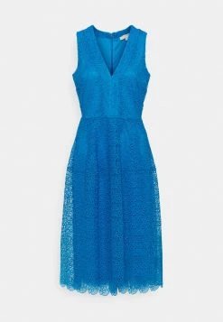 MICHAEL Michael Kors Damen MIDI DRESS - Cocktailkleid/festliches Kleid - Bright Cyan Blue 16 MICHAEL Michael Kors Damen MIDI DRESS - Cocktailkleid/festliches Kleid - Bright Cyan Blue -Michael Kors Verkäufe 658b9a9147784147be79de7e1ce97c62