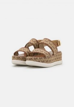 MICHAEL Michael Kors Damen PRESLEY - Plateausandalette - Beige/ebony -Michael Kors Verkäufe 672885a73a254fad880fbd103d63b37e