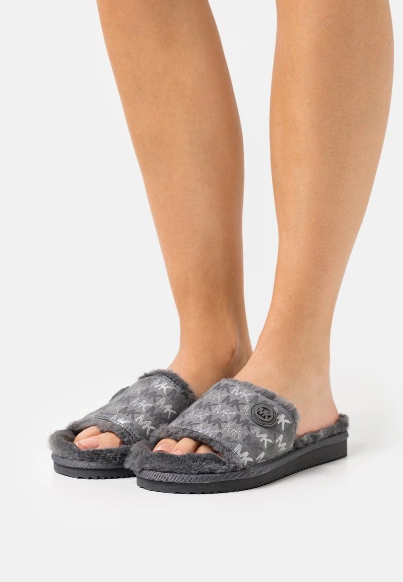 MICHAEL Michael Kors Damen JANIS SLIDE - Hausschuh - Heather Grey 3 MICHAEL Michael Kors Damen JANIS SLIDE - Hausschuh - Heather Grey