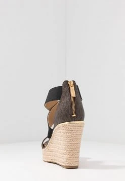 MICHAEL Michael Kors Damen PRUE WEDGE - High Heel Sandalette - Brown -Michael Kors Verkäufe 68f5d8ce6fcb4675b397b834c07d87da