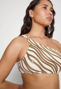 MICHAEL Michael Kors Damen DIAGONAL BELT LOGO RING ONESHOULDER - Bikini-Top - Bone -Michael Kors Verkäufe 69e8d20e016848dc90b191db89fb6662