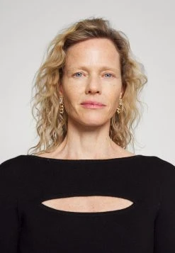 MICHAEL Michael Kors Damen BOAT CUT OUT BODYSUIT - Strickpullover - Black -Michael Kors Verkäufe 6a1799c46a8741a6b41eaa27e58bfe8a