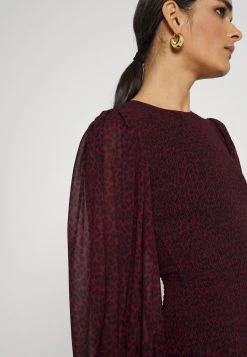 MICHAEL Michael Kors Damen CHEETAH SMOCK MINI - Freizeitkleid - Dark Ruby -Michael Kors Verkäufe 6c8d7051a37e456698197a54d97bd039