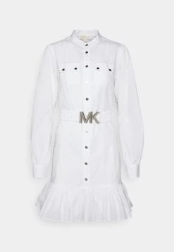 MICHAEL Michael Kors Damen UTILITY DRESS - Freizeitkleid - White 8 MICHAEL Michael Kors Damen UTILITY DRESS - Freizeitkleid - White -Michael Kors Verkäufe 6ca2565097fe4c02babbec6a2db1307c