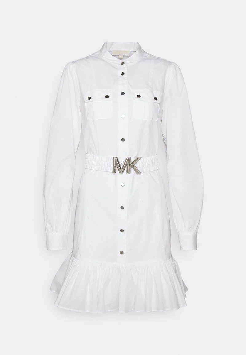 UTILITY DRESS - Freizeitkleid - white MICHAEL Michael Kors Damen UTILITY DRESS - Freizeitkleid - White -Michael Kors Verkäufe 6ca2565097fe4c02babbec6a2db1307c