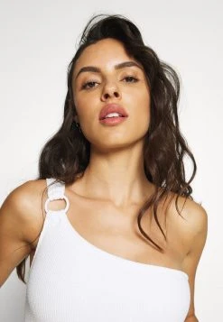 MICHAEL Michael Kors Damen DECADENT TEXTURE LOGO RING ONE PIECE - Badeanzug - White -Michael Kors Verkäufe 703985f1f2614b368b8789a7d762f1b1