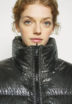 MICHAEL Michael Kors Damen Daunenjacke - Black/silver -Michael Kors Verkäufe 70e3ddba1ddc4a0d8599989d9d892c58
