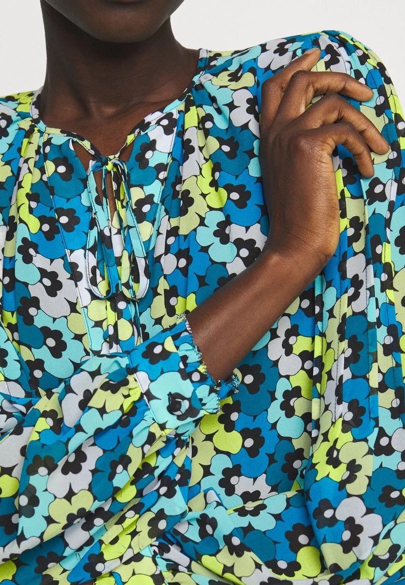 MICHAEL Michael Kors Damen FLORAL TIE - Bluse - Limeade 7 MICHAEL Michael Kors Damen FLORAL TIE - Bluse - Limeade – Bild 5