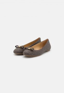 MICHAEL Michael Kors Damen AILEEN BALLET - Klassischer Ballerina - Brown -Michael Kors Verkäufe 71fa5629cfa343f2bb75a63740b621a5