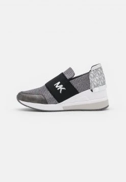 MICHAEL Michael Kors Damen FELIX TRAINER - Sneaker Low - Anthracite -Michael Kors Verkäufe 7260f578b39b433a9e4cc3cff7c2e6e2