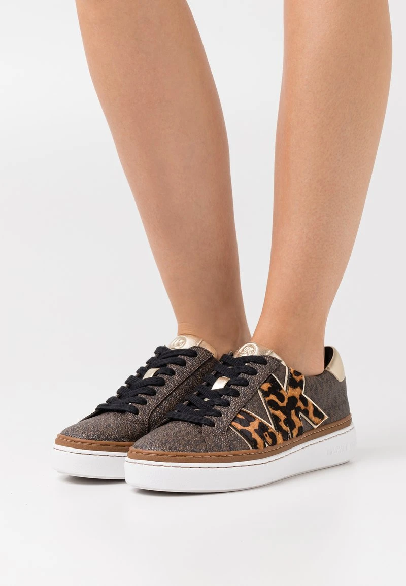 MICHAEL Michael Kors Damen CHAPMAN LACE UP - Sneaker Low - Brown 3 MICHAEL Michael Kors Damen CHAPMAN LACE UP - Sneaker Low - Brown