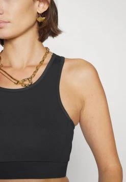 MICHAEL Michael Kors Damen SOLID BRA - Top - Black -Michael Kors Verkäufe 744dda1378474bb1846649c53fcee404