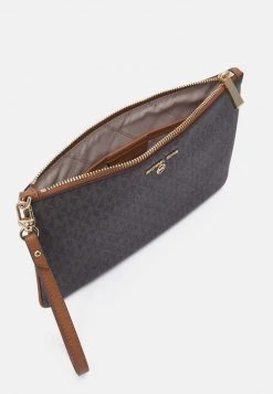 MICHAEL Michael Kors Damen JET CHARM WRISTLET - Clutch - Brown -Michael Kors Verkäufe 7464202aaace4679ad83dbd33dff1d26