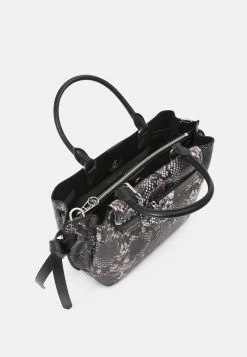 MICHAEL Michael Kors Damen HAMILTON LEGACY BELTED SATCHEL - Handtasche - Black/white -Michael Kors Verkäufe 759ac98a62164fdbb90b0de43bdeb1f3