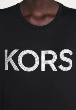 MICHAEL Michael Kors Damen T-Shirt Print - Black/silver -Michael Kors Verkäufe 75adce654f4b43979d9f97b33c4bc625