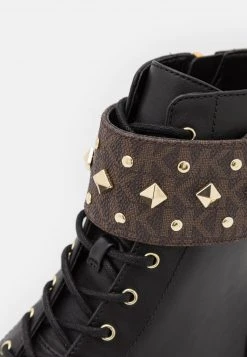 MICHAEL Michael Kors Damen HASKELL CUFF BOOTIE - Schnürstiefelette - Brown/black -Michael Kors Verkäufe 793d435851184a23beb247ac1494a984