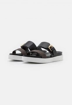 MICHAEL Michael Kors Damen BO SLIDE - Pantolette Flach - Black -Michael Kors Verkäufe 7a7ae8786ca144cc8008b6f33b98db56