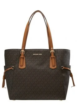 MICHAEL Michael Kors Damen VOYAGER SIGNATURE TOTE - Handtasche - Brown -Michael Kors Verkäufe 7ca749c538ed4454b7b734d9e7a4aa03