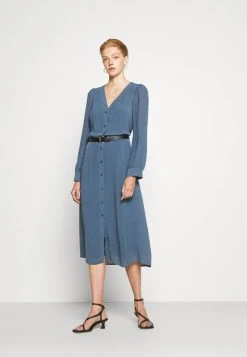 MICHAEL Michael Kors Damen CRINKLE DOTS KATE - Freizeitkleid - Blue