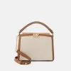 MICHAEL Michael Kors Damen KARLIE SATCHEL - Handtasche - Natural -Michael Kors Verkäufe 7e1e56d53be340fbb40bc87a22ce1eac