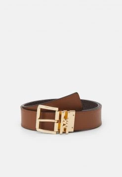 MICHAEL Michael Kors Damen LOGO REVERSIBLE BELT - Gürtel - Brown/chocolate/gold-coloured -Michael Kors Verkäufe 7fe7f9991191452fb7d8b5d1d369a327